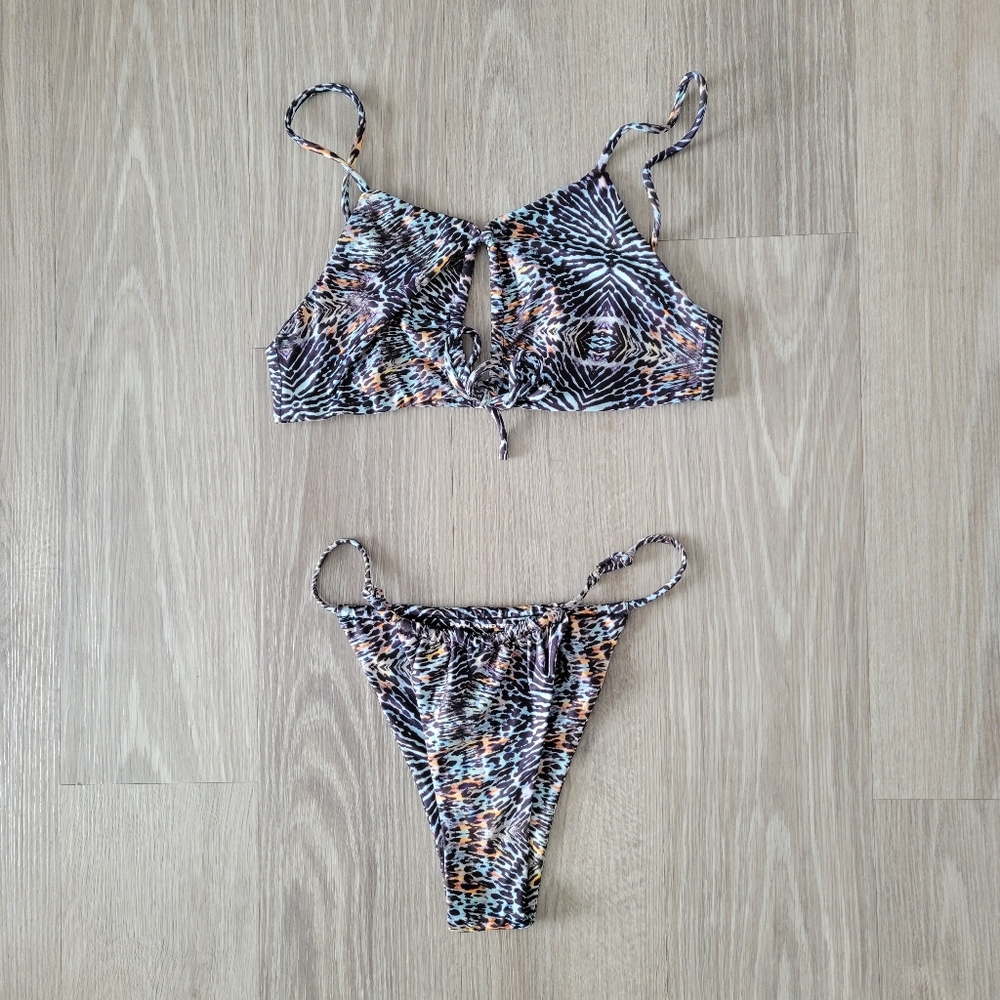 FYN AND FIA Kleo Animal Print Bikini Set In XL And LARGE Canadian Brand